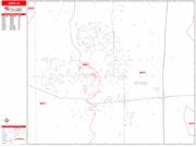 Ames <br /> Wall Map <br /> Zip Code <br /> Red Line Style 2024 Map