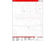 Meridian <br /> Wall Map <br /> Zip Code <br /> Red Line Style 2024 Map