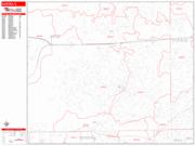 Aurora <br /> Wall Map <br /> Zip Code <br /> Red Line Style 2024 Map