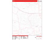 Elgin <br /> Wall Map <br /> Zip Code <br /> Red Line Style 2024 Map