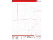 Kenner <br /> Wall Map <br /> Zip Code <br /> Red Line Style 2024 Map