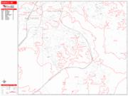 Dundalk <br /> Wall Map <br /> Zip Code <br /> Red Line Style 2022 Map