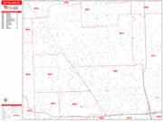 Royal Oak <br /> Wall Map <br /> Zip Code <br /> Red Line Style 2024 Map