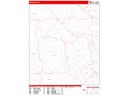 Waterford <br /> Wall Map <br /> Zip Code <br /> Red Line Style 2024 Map