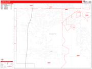 Lakeville <br /> Wall Map <br /> Zip Code <br /> Red Line Style 2024 Map