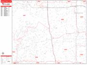 Minnetonka <br /> Wall Map <br /> Zip Code <br /> Red Line Style 2024 Map