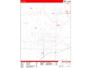 Joplin <br /> Wall Map <br /> Zip Code <br /> Red Line Style 2024 Map