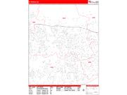 St. Peters <br /> Wall Map <br /> Zip Code <br /> Red Line Style 2024 Map