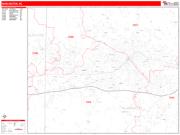 Burlington <br /> Wall Map <br /> Zip Code <br /> Red Line Style 2022 Map