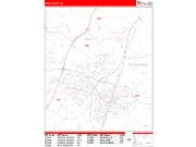 Rocky Mount <br /> Wall Map <br /> Zip Code <br /> Red Line Style 2024 Map