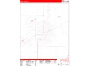 Grand Island <br /> Wall Map <br /> Zip Code <br /> Red Line Style 2024 Map