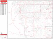 Spring Valley <br /> Wall Map <br /> Zip Code <br /> Red Line Style 2024 Map