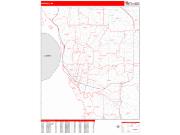 Buffalo <br /> Wall Map <br /> Zip Code <br /> Red Line Style 2024 Map