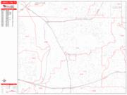 Carrollton <br /> Wall Map <br /> Zip Code <br /> Red Line Style 2022 Map