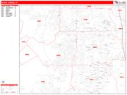 South Jordan <br /> Wall Map <br /> Zip Code <br /> Red Line Style 2024 Map