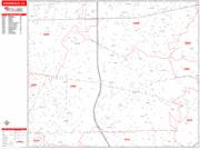 Annandale <br /> Wall Map <br /> Zip Code <br /> Red Line Style 2024 Map