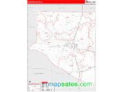Limestone County, AL <br /> Wall Map <br /> Zip Code <br /> Red Line Style 2024 Map