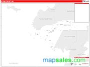 Bethel County, AK <br /> Wall Map <br /> Zip Code <br /> Red Line Style 2024 Map