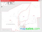 Matanuska-Susitna County, AK <br /> Wall Map <br /> Zip Code <br /> Red Line Style 2024 Map