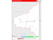 Southeast Fairbanks County, AK <br /> Wall Map <br /> Zip Code <br /> Red Line Style 2024 Map