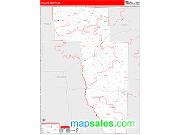 Howard County, AR <br /> Wall Map <br /> Zip Code <br /> Red Line Style 2024 Map