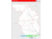 Chaffee County, CO <br /> Wall Map <br /> Zip Code <br /> Red Line Style 2024 Map