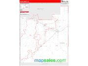 Otero County, CO <br /> Wall Map <br /> Zip Code <br /> Red Line Style 2024 Map