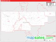 Rio Blanco County, CO <br /> Wall Map <br /> Zip Code <br /> Red Line Style 2024 Map