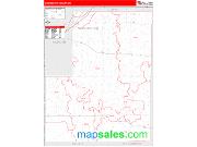 Washington County, CO <br /> Wall Map <br /> Zip Code <br /> Red Line Style 2024 Map