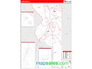Sumter County, FL <br /> Wall Map <br /> Zip Code <br /> Red Line Style 2024 Map
