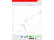 Haskell County, KS <br /> Wall Map <br /> Zip Code <br /> Red Line Style 2024 Map
