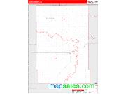 Kearny County, KS <br /> Wall Map <br /> Zip Code <br /> Red Line Style 2024 Map