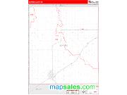 Seward County, KS <br /> Wall Map <br /> Zip Code <br /> Red Line Style 2024 Map