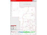 Beltrami County, MN <br /> Wall Map <br /> Zip Code <br /> Red Line Style 2024 Map