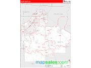 Dakota County, MN <br /> Wall Map <br /> Zip Code <br /> Red Line Style 2024 Map