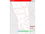 Wilkin County, MN <br /> Wall Map <br /> Zip Code <br /> Red Line Style 2024 Map
