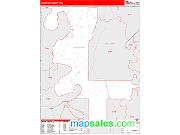 Issaquena County, MS <br /> Wall Map <br /> Zip Code <br /> Red Line Style 2024 Map