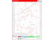 Crawford County, MO <br /> Wall Map <br /> Zip Code <br /> Red Line Style 2024 Map