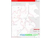 Pemiscot County, MO <br /> Wall Map <br /> Zip Code <br /> Red Line Style 2024 Map