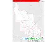 Lewis and Clark County, MT <br /> Wall Map <br /> Zip Code <br /> Red Line Style 2024 Map