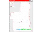 Petroleum County, MT <br /> Wall Map <br /> Zip Code <br /> Red Line Style 2024 Map
