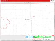 Banner County, NE <br /> Wall Map <br /> Zip Code <br /> Red Line Style 2024 Map