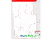Garden County, NE <br /> Wall Map <br /> Zip Code <br /> Red Line Style 2024 Map