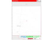 Garfield County, NE <br /> Wall Map <br /> Zip Code <br /> Red Line Style 2024 Map