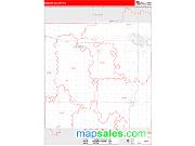 Madison County, NE <br /> Wall Map <br /> Zip Code <br /> Red Line Style 2024 Map