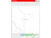 Wheeler County, NE <br /> Wall Map <br /> Zip Code <br /> Red Line Style 2024 Map