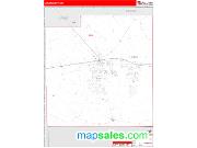 Luna County, NM <br /> Wall Map <br /> Zip Code <br /> Red Line Style 2024 Map