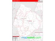 Edgecombe County, NC <br /> Wall Map <br /> Zip Code <br /> Red Line Style 2024 Map