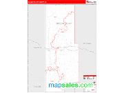 Golden Valley County, ND <br /> Wall Map <br /> Zip Code <br /> Red Line Style 2024 Map