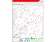 Warren County, OH <br /> Wall Map <br /> Zip Code <br /> Red Line Style 2024 Map
